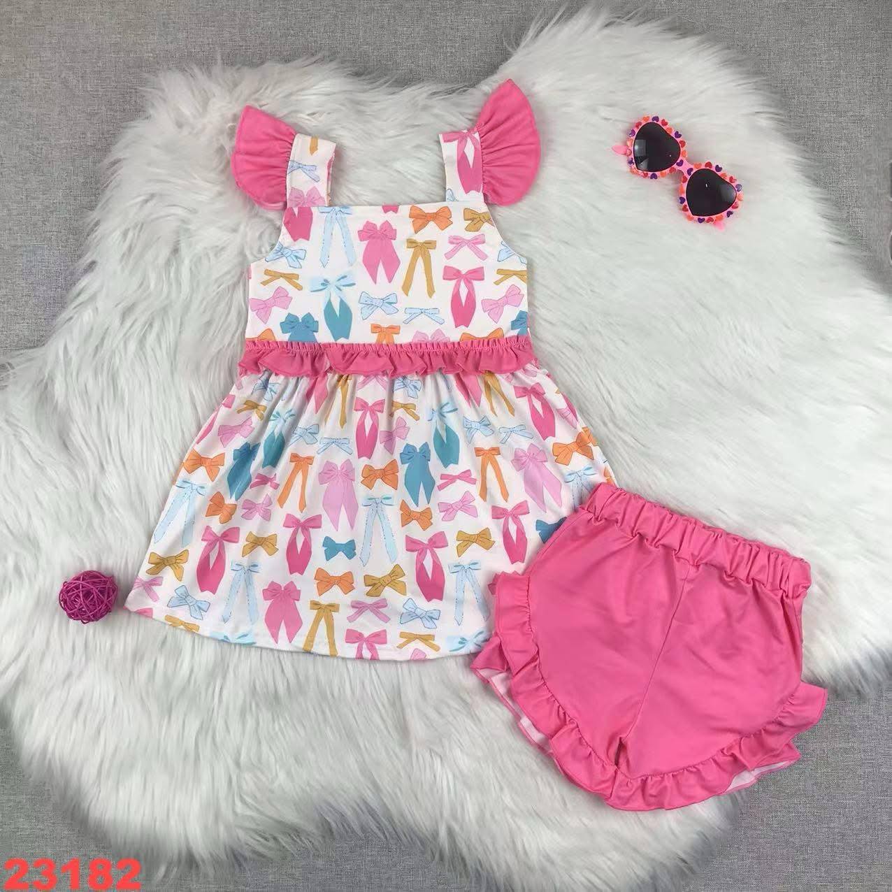 Bows & Ruffles Short Set