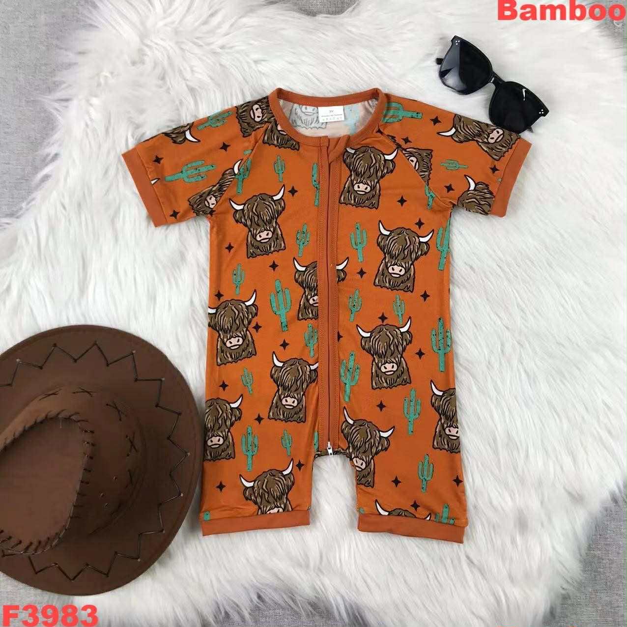 Rust Highland Bamboo Romper