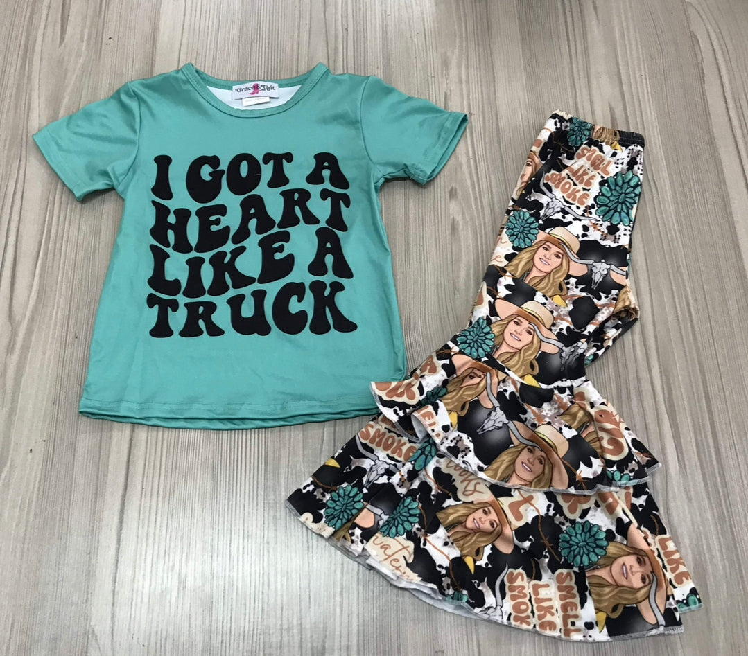 Heart Like a Truck Bell Set