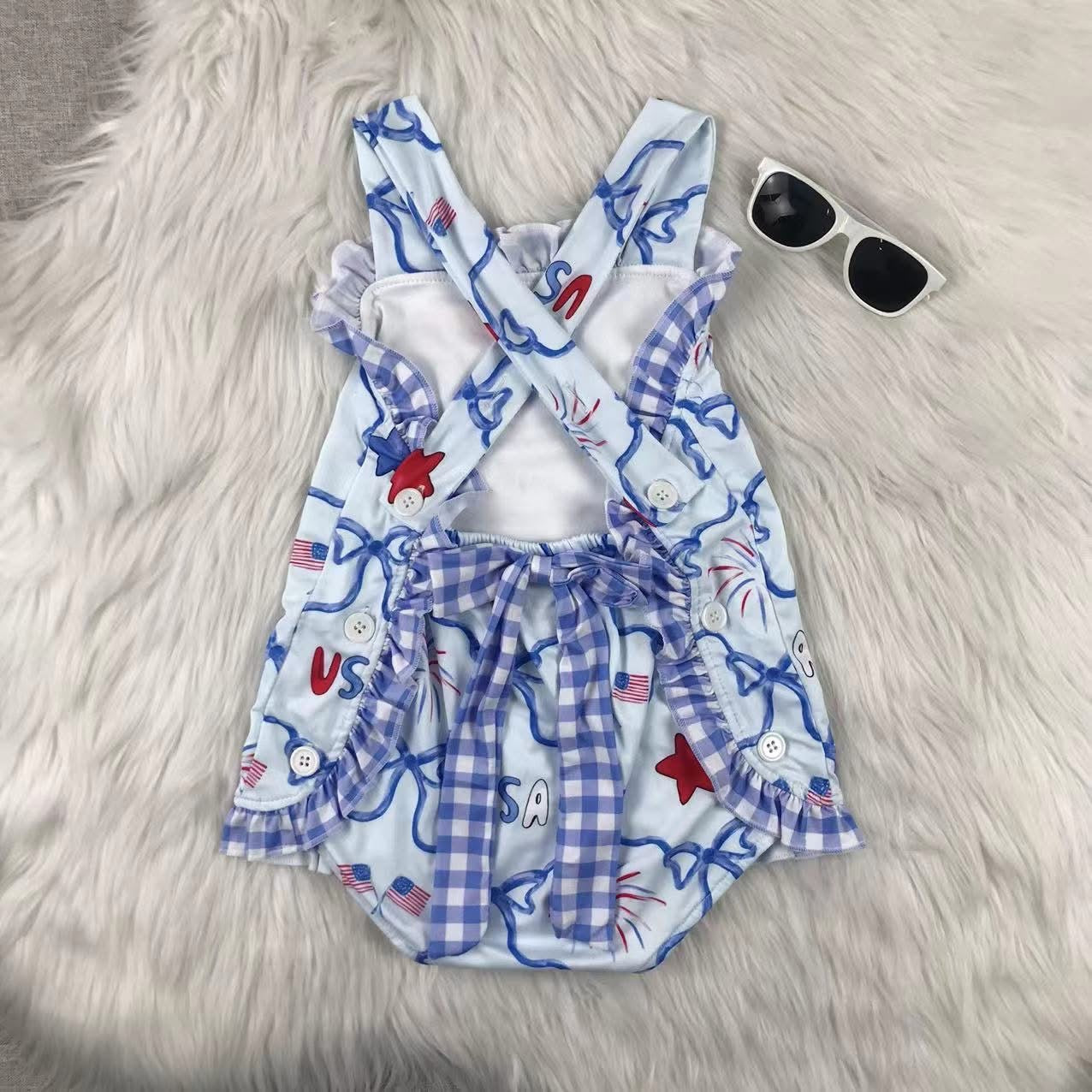 USA Bow Romper
