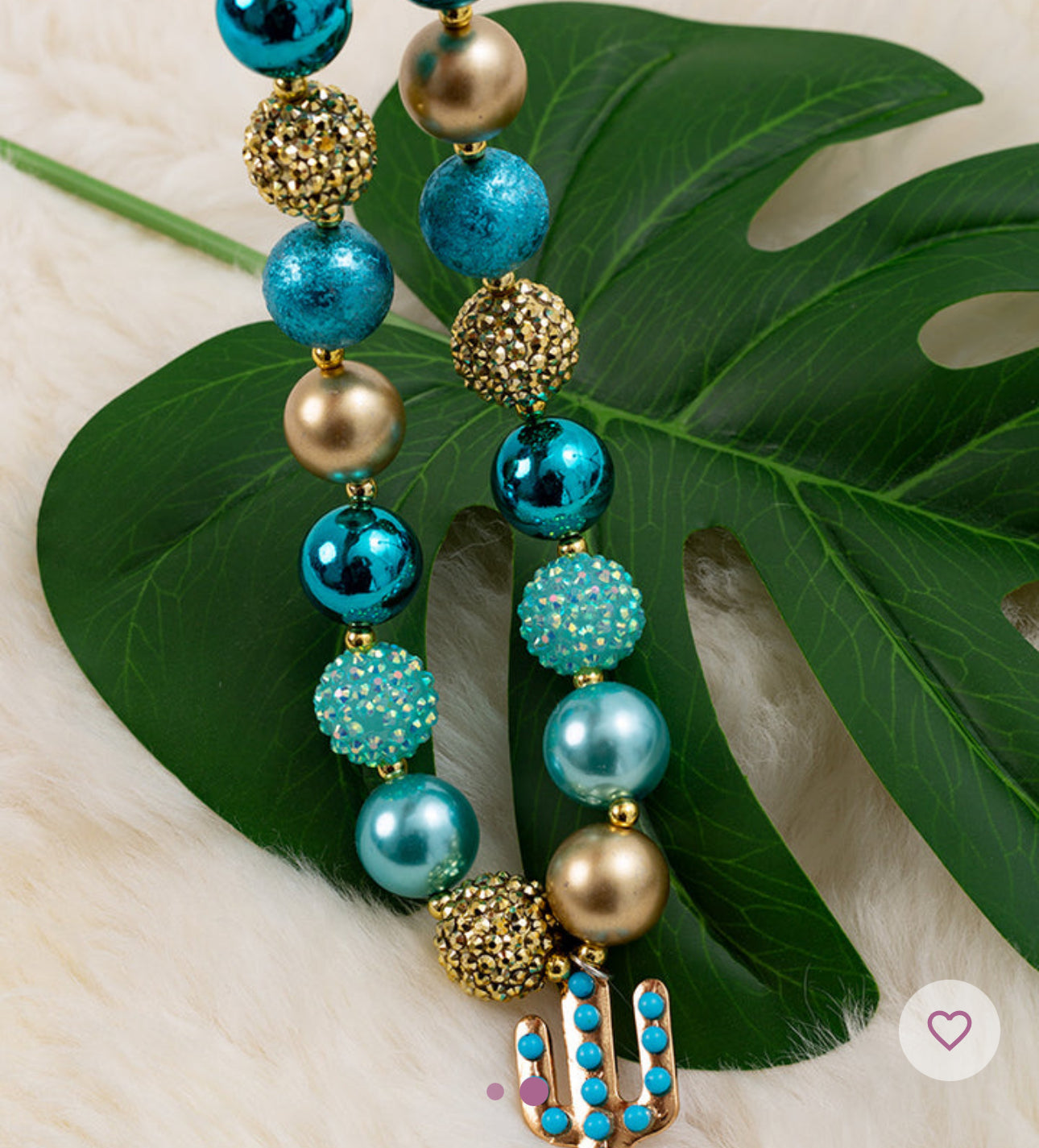 Turquoise Cactus Necklace