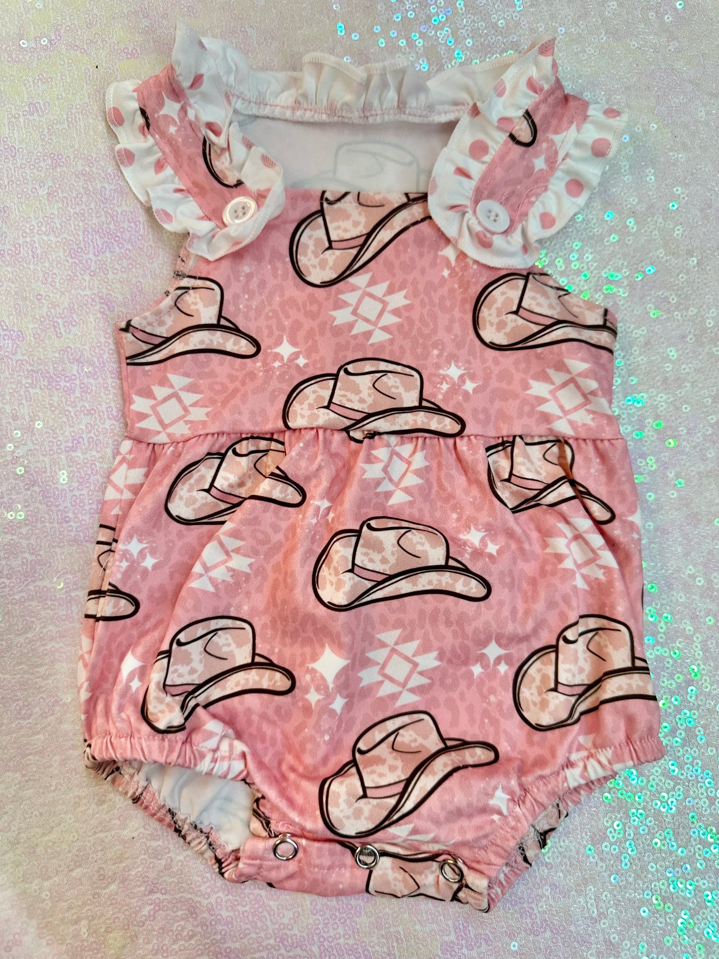 Pink Hats Romper