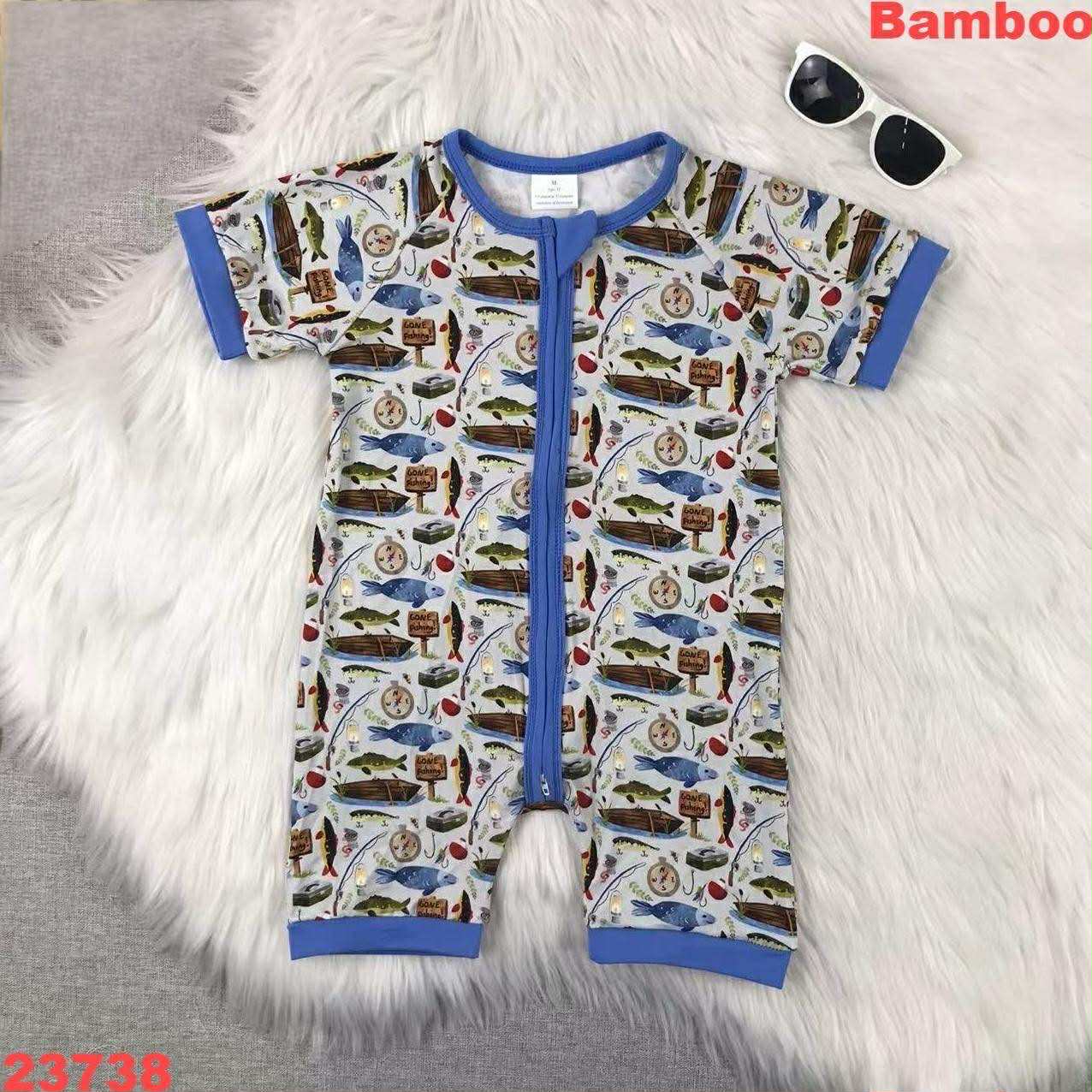 Gone Fishing Bamboo Romper
