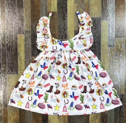 Totally Texas Tie Back Dress