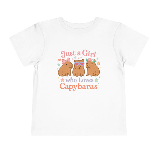 Just a Girl Who Loves Capybaras Toddler Tee