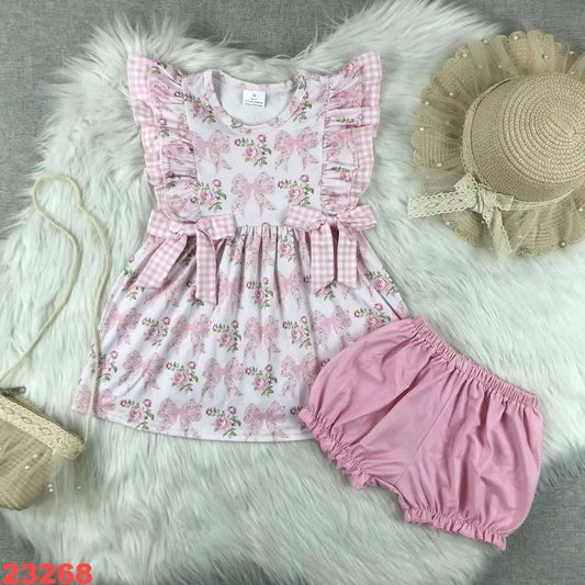 Bows & Roses Bloomer Set