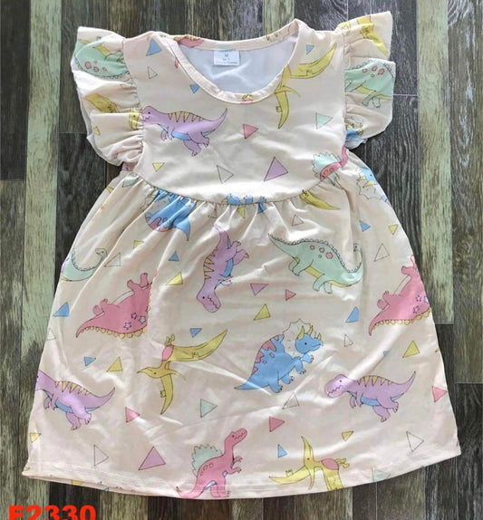 Pastel Dino Dress