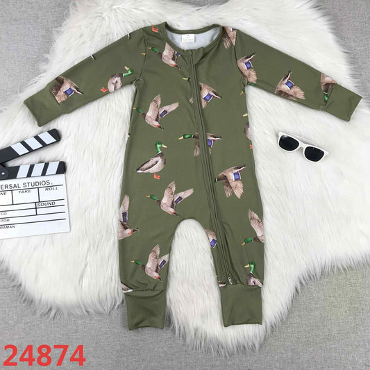 Olive Mallard Romper