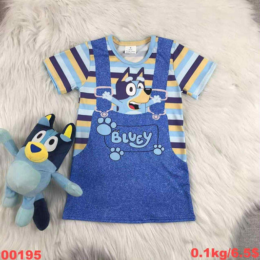 Blue Dog "Romper" Dress