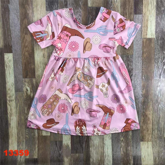 Pink Western Dress