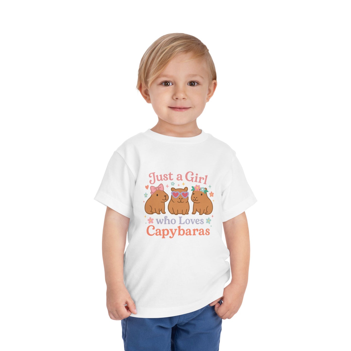 Just a Girl Who Loves Capybaras Toddler Tee