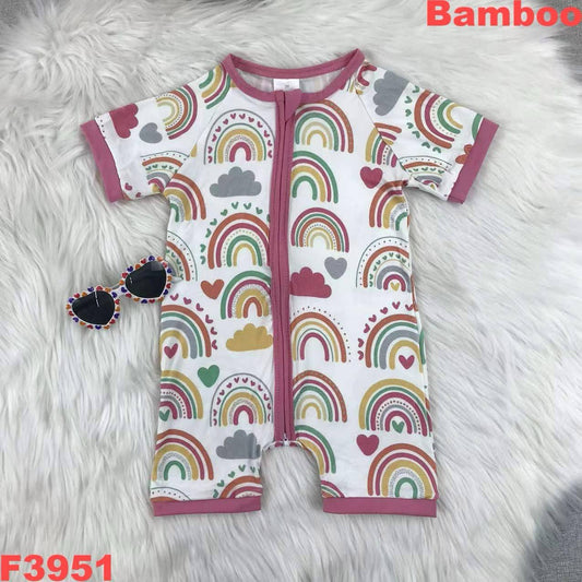 Bamboo Boho Rainbow Romper