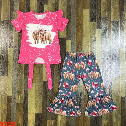 Highland Cow Bell Set